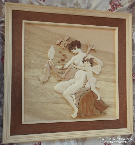 French boudoir pictures - wooden embossing 60 cm * 60 cm