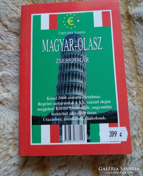 Olasz-magyar, Magyar-olasz zsebszótár, alkudható!