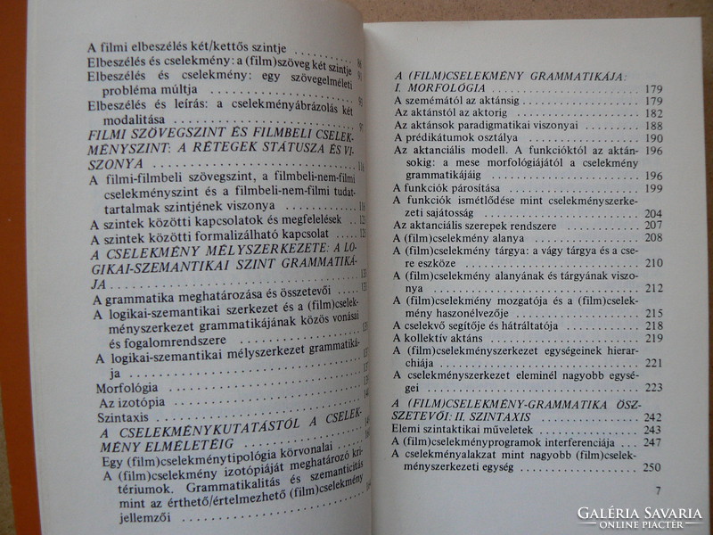 Film and plot, Gábor Szilágyi 1983, book in good condition, rarity!