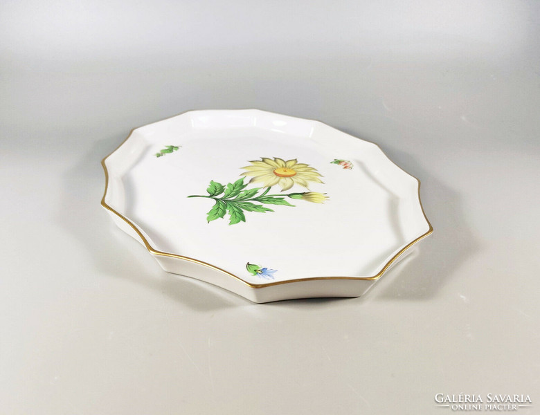 Herend, gustav (gu) hand painted porcelain cigarette bowl, flawless! (I135)