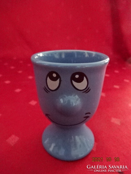 German porcelain egg holder, blue color, height 7 cm. He has!