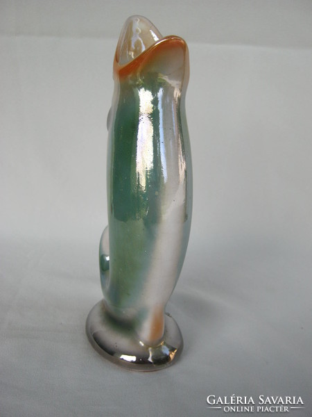 Retro ... iparművészeti kerámia hal alakú váza