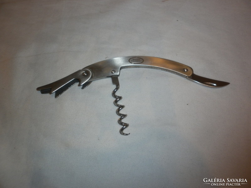 Multifunction stainless steel corkscrew