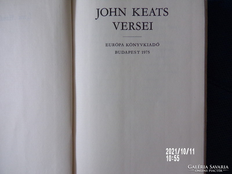 John keats versei