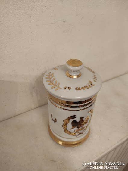 Antik patika dekoráció gyógyszertár porcelán patika tégely gyógyszer orvosi eszköz 244