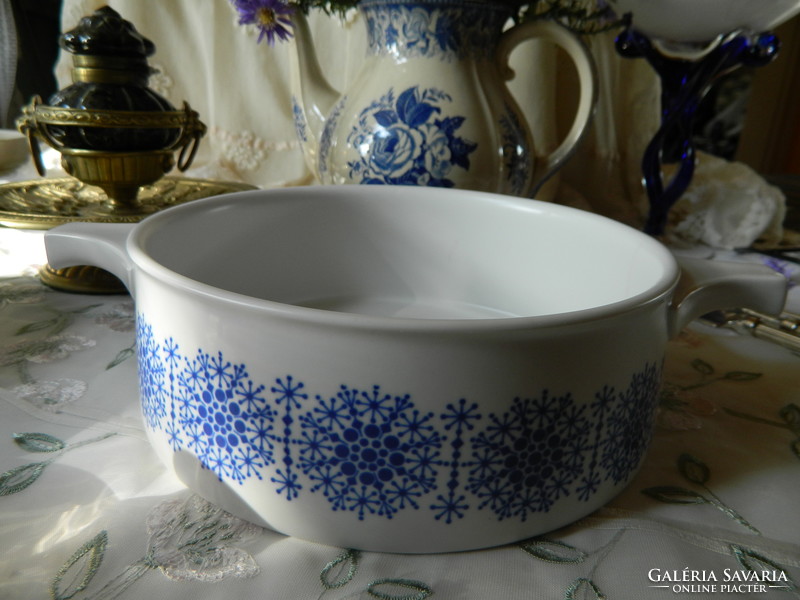 Thomas rosenthal ceraflam porcelain oven dish, pan, blue white