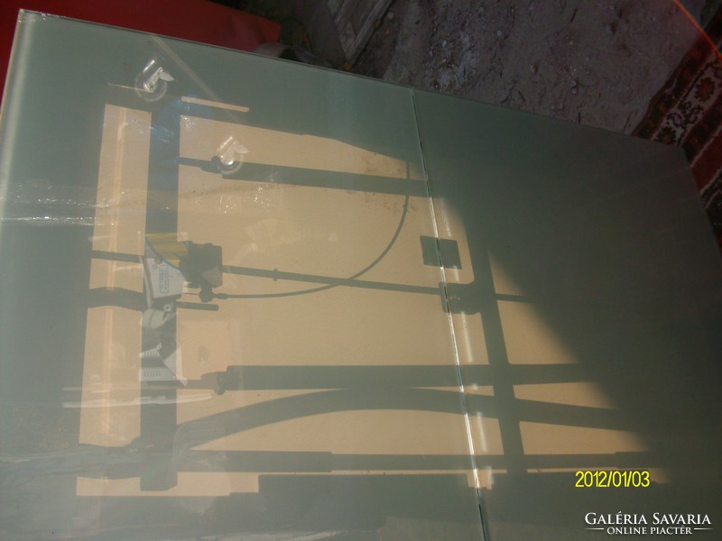 Glass table-tempered glass table top 125x80cm