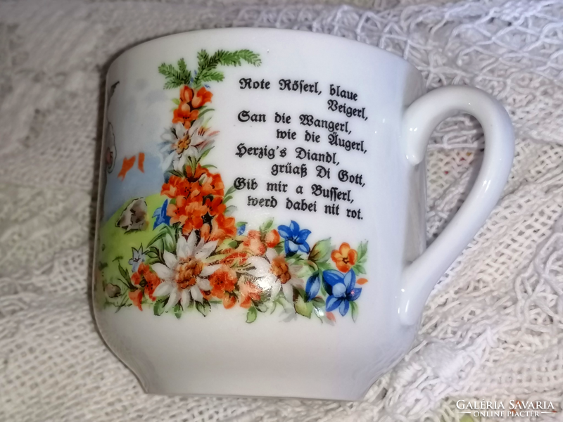 Old Tyrolean mug, cup, collection