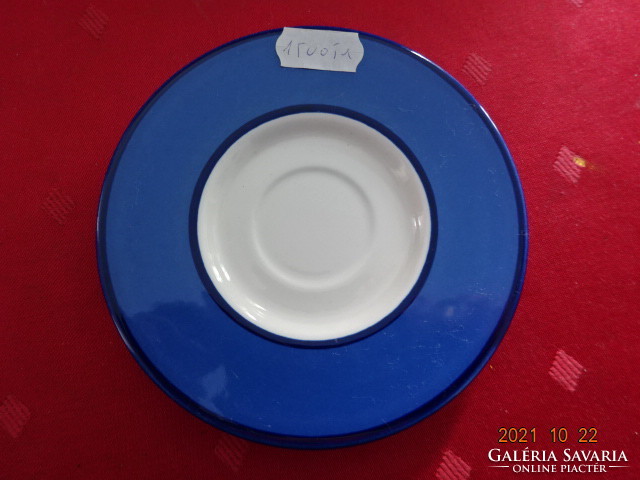 Olasz porcelán kávéscsésze alátét, kék csíkos, átmérője 12 cm. Vanneki!