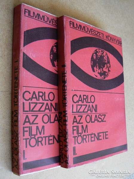 AZ OLASZ FILM TÖRTÉNETE  I.-II., CARLO LIZZANI 1967, KÖNYV JÓ ÁLLAPOTBAN (300 pldány), RITKASÁG!!!