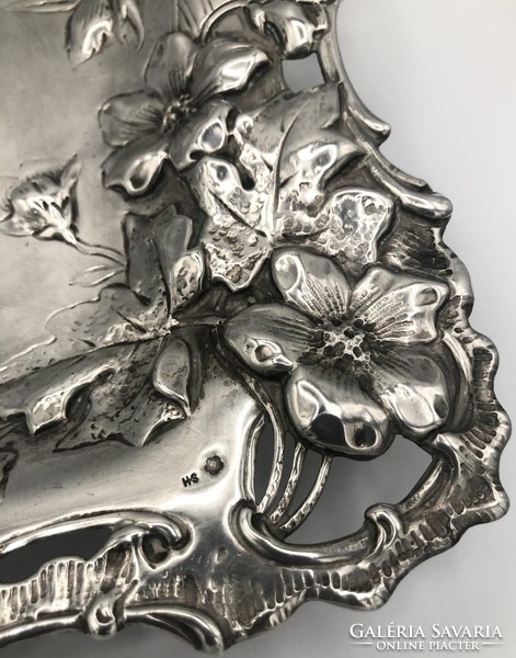 Art Nouveau silver tray