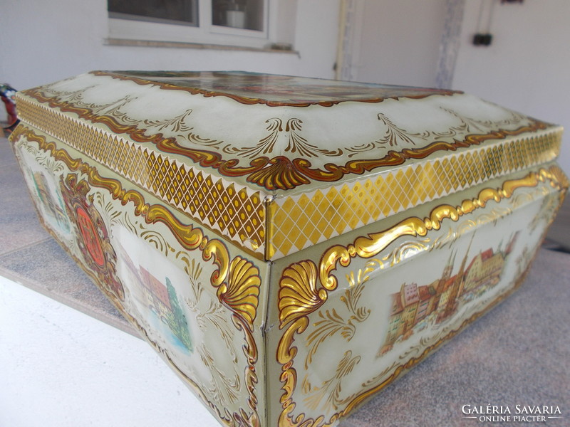 Large orias decorative metal box, 38x28x17 cm