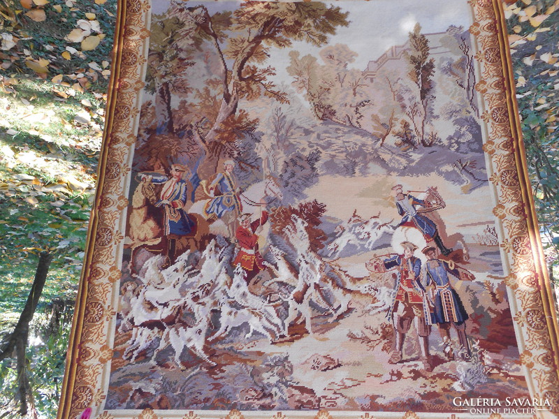 Now it's cheaper!!! Huge hand-stitched tapestry tapestry, wall picture. 122X103cm.