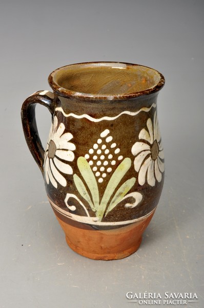 Transylvanian mug, bastard with sour cream, end of the 19th century. 15Cm.