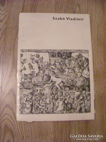 Szabó vladimir 1976 album, small copy of 12 etchings as attachment / offset / 29 x 42 cm