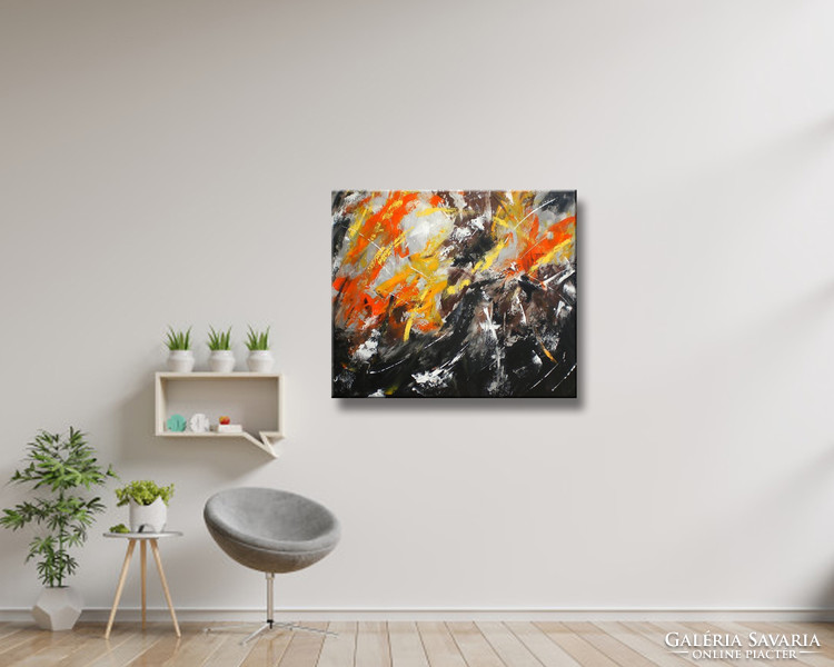 Modern Abstract - 60x50cm absztrakt festmény