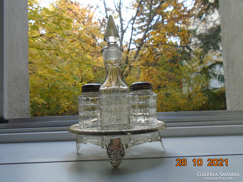 Silver-plated spice table set