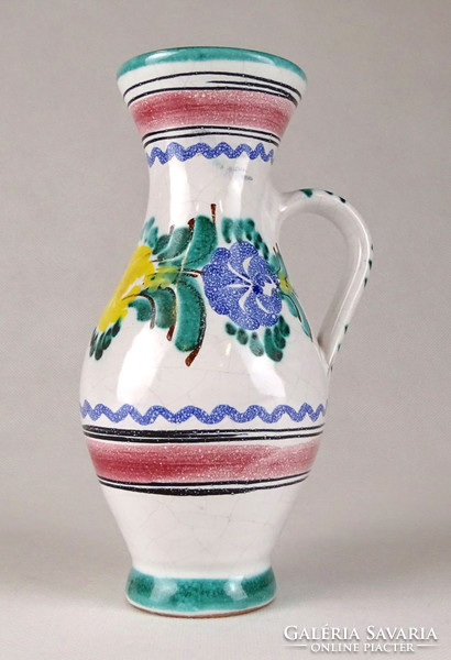 1G470 marked flower pattern ceramic mug 17 cm