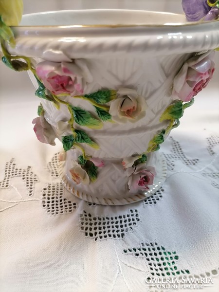 Antique porcelain sitzendorf centerpiece