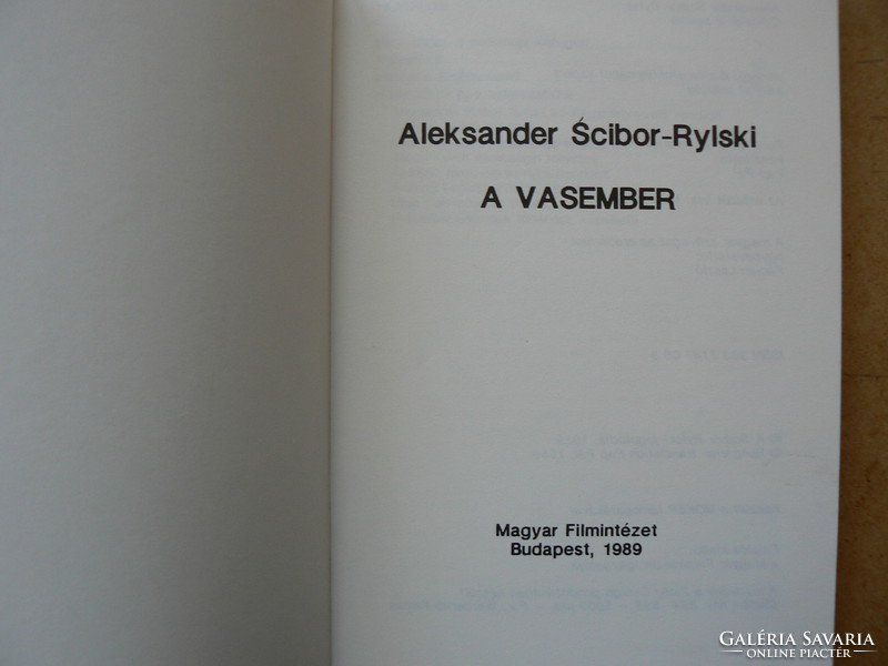 The Iron Man, Alexander Scibor Rylski 1989, book in good condition,
