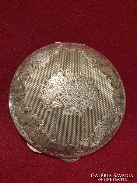Antique (1900s). Silver (800 fineness (powder box