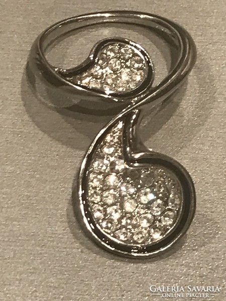 Swarovski crystal pendant, 6.5 x 3.5 cm