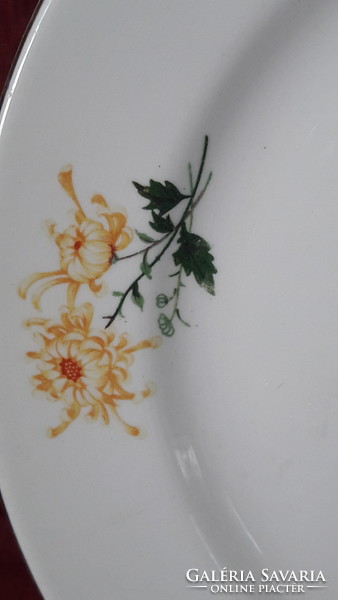 Porcelain plate with chrysanthemums
