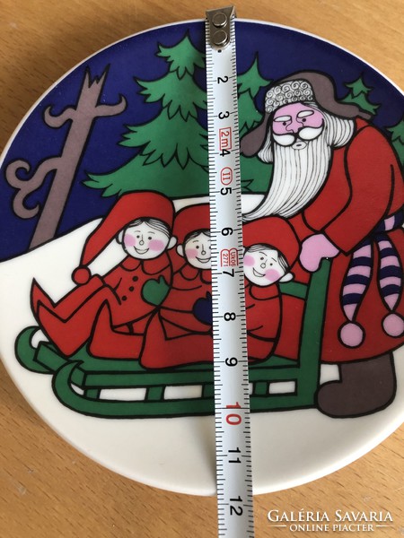 Ritka! Régi finn ARABIA porcelán karácsonyi tányér