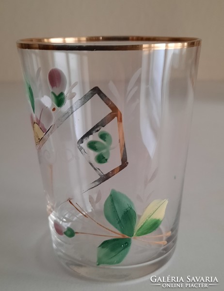 Art Nouveau commemorative glass, decorative glass, decorative glass