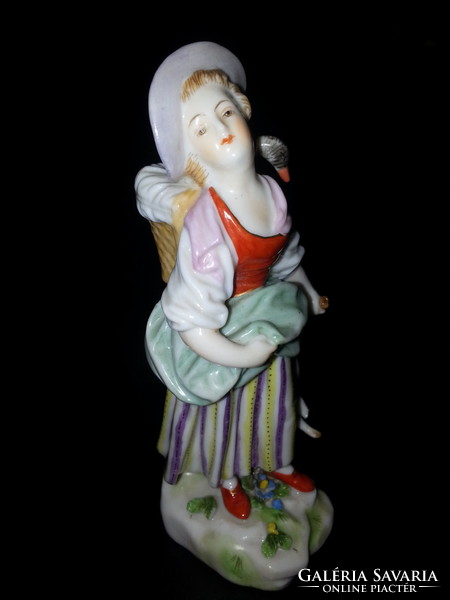 Ludwigsburg porcelain figurine - peasant girl