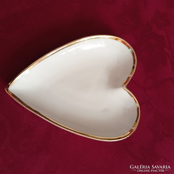 White, gold-edged porcelain bowl, ring bowl