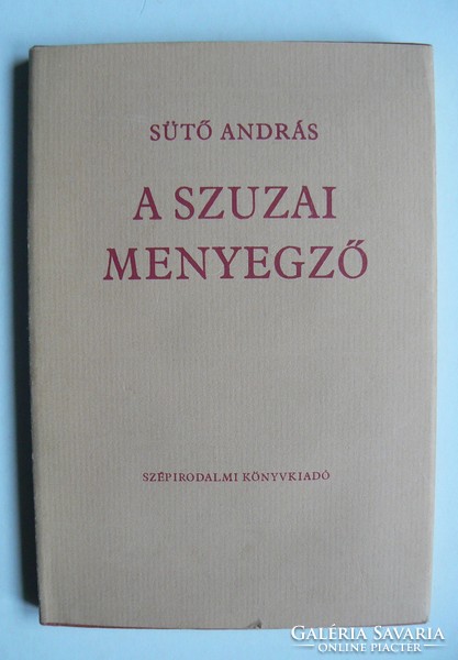 The wedding in Susa, oven András 1981, book in good condition