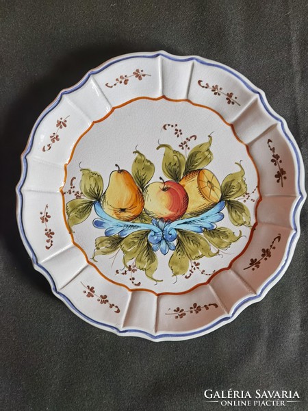Vintage kézzel festett olasz bassnói majolika tányérok