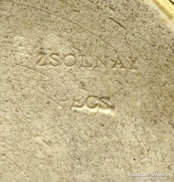 0Z404 Antik Zsolnay kőcserép kancsó 20 cm