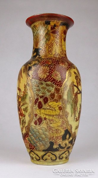 1G561 Old Chinese Pattern Bird Porcelain Vase 25.5 Cm