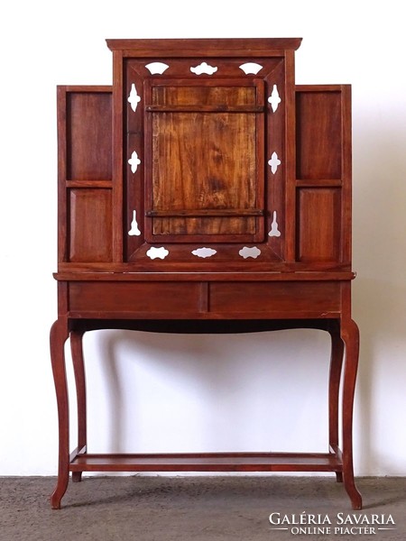 1F734 beautiful oriental orientalist hardwood dressing table
