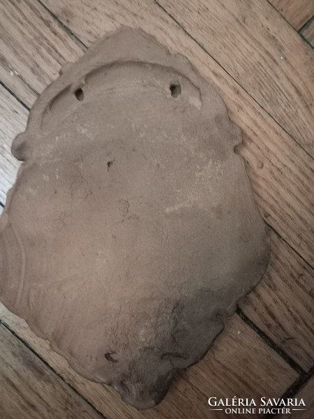 Antique Hajdúszoboszló ceramic plaque