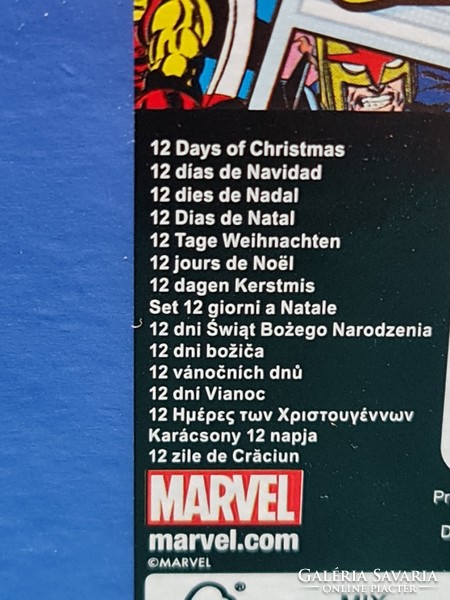 MARVEL 12 days of Christmas, Marvel Karácsonyi adventi naptár, 12 napos adventi kalendárium