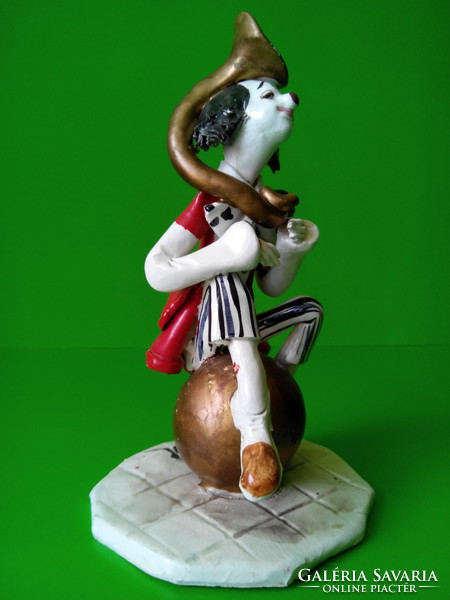Marked ceramic clown figure, extremely rare, damaged
