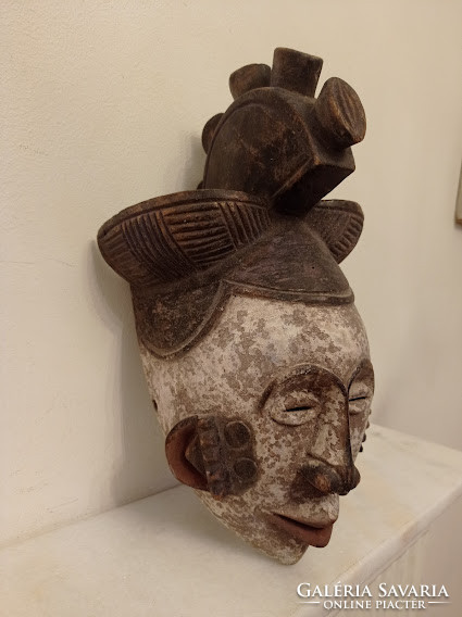 Igbo ethnic group antique mask africa nigeria africká maska 111 drums 31