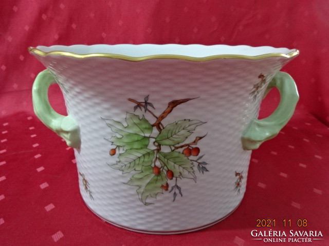 Herend porcelain pot with rosehip pattern, form number: 7239. Vanneki!