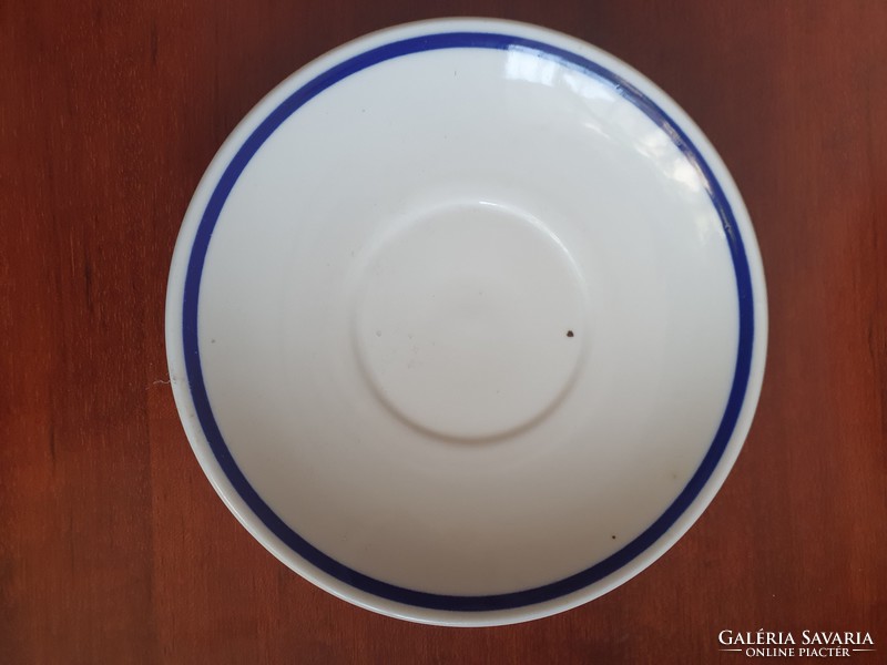 Zsolnay jelzésű porcelán tányér, csészealj, 15,5 cm