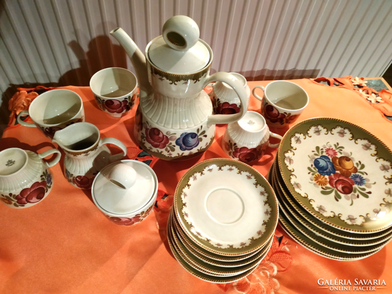 6 Personal porcelain coffee set (23pcs.)