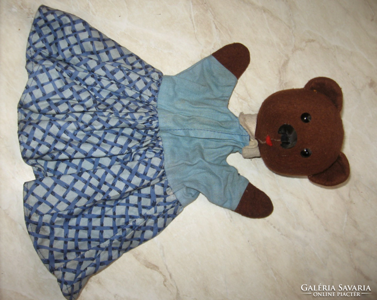 Old puppet, glove puppet figurine teddy bear bear
