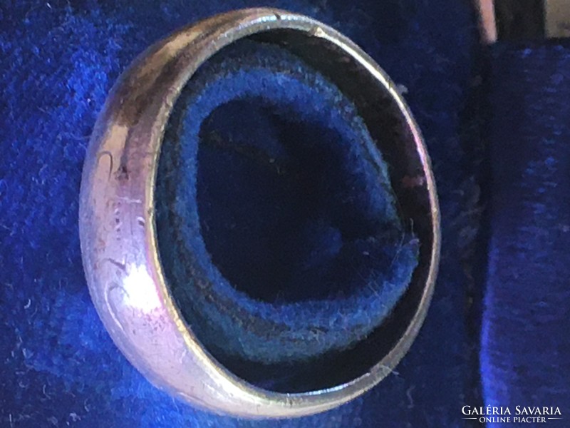 Silver wedding ring-925, size 53 -from 1960 -foé- and embossed