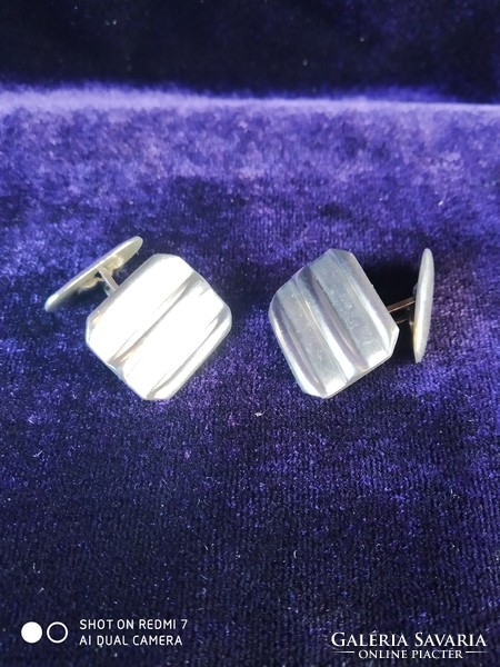 Pair of silver (830) men's cufflinks