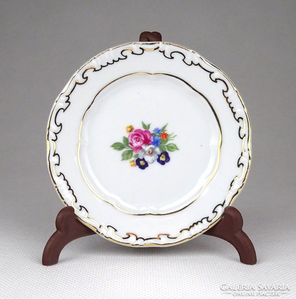 1D806 zsolnay porcelain flower plate 8 cm