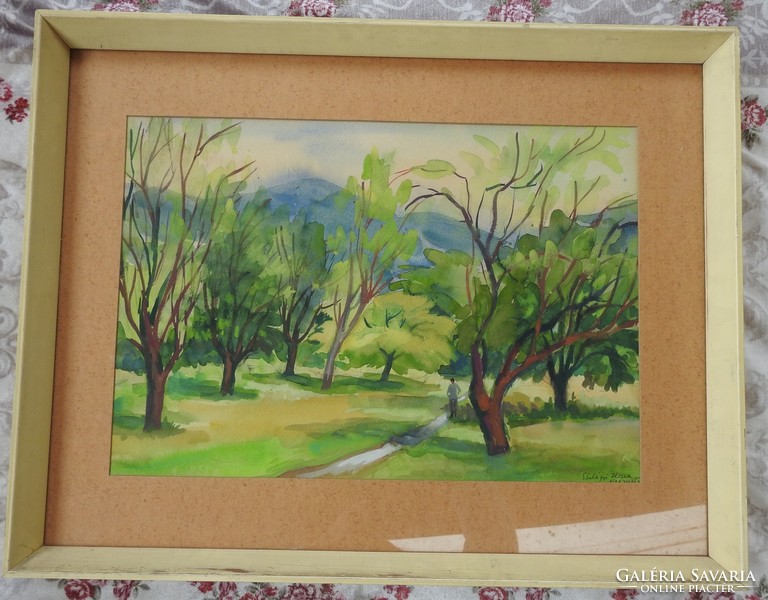 Ilona Szilágyi's picture gallery painting - in an orchard