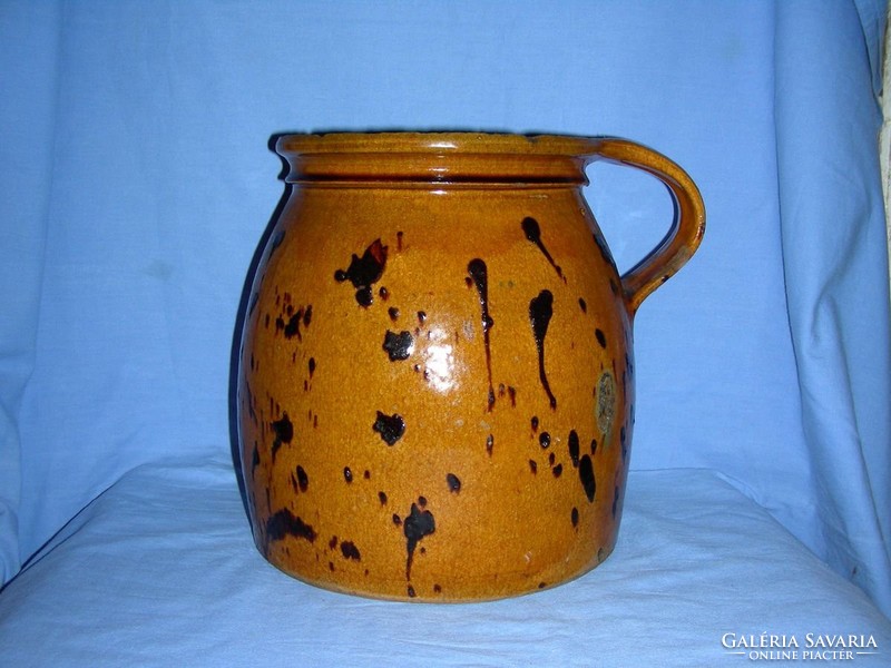 Glazed canvas pot
