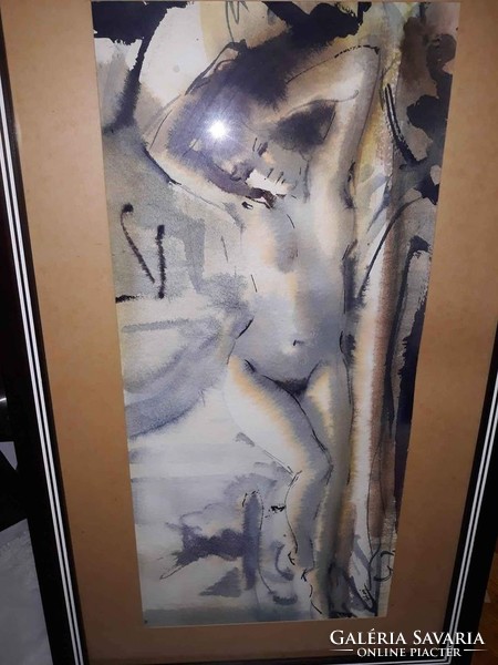 Alexander Bihari: nude - aquarell